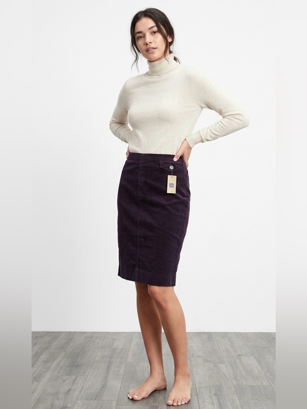 NWT GAP Pencil Skirt in Deep Plum